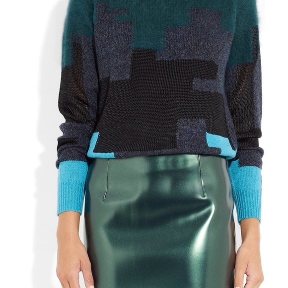 3.1 Phillip Lim Brindle Patchwork Knitted Sweater - Picture 2 of 10